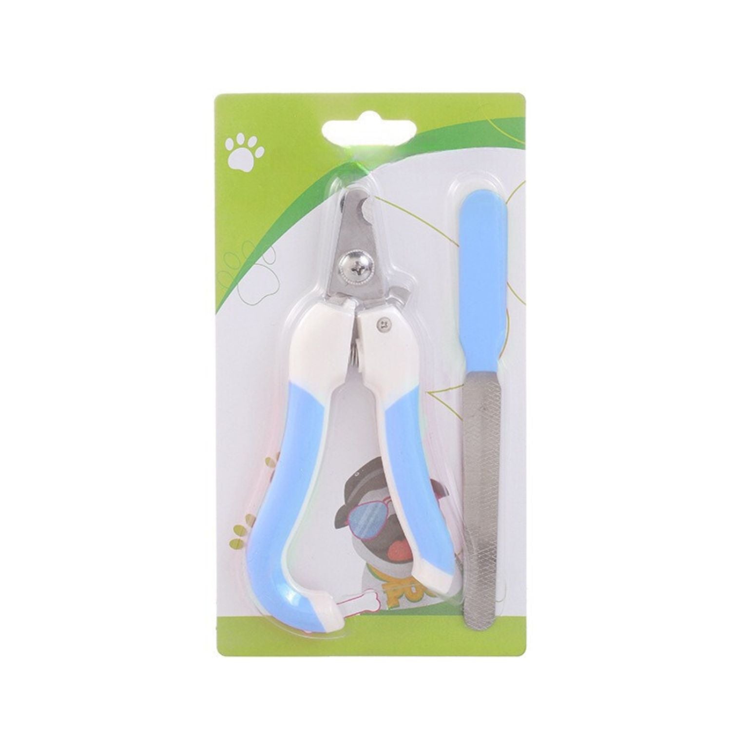 honden en kattennagelknipper compact blauw